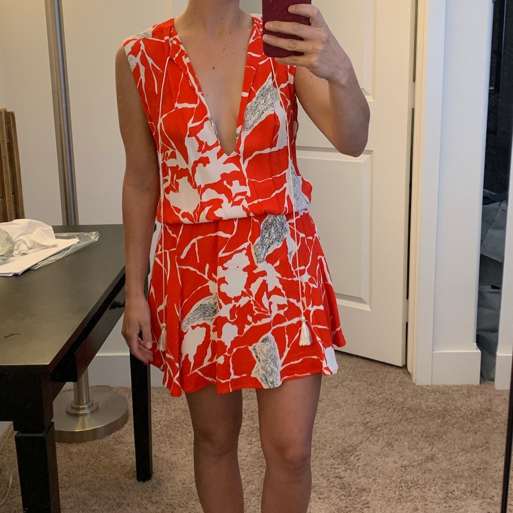 Karina Grimaldi Summer Print Mini Dress